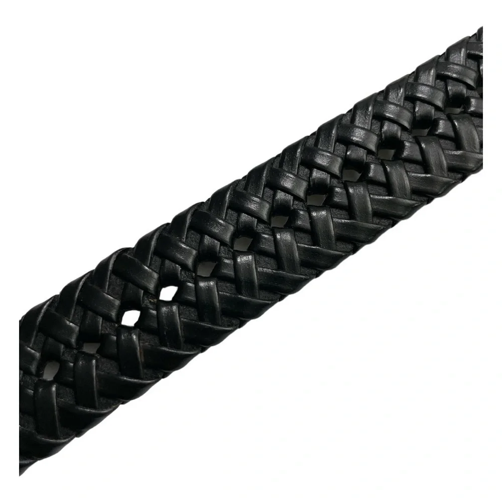 Braided Reversible Belt size M Black and Brown